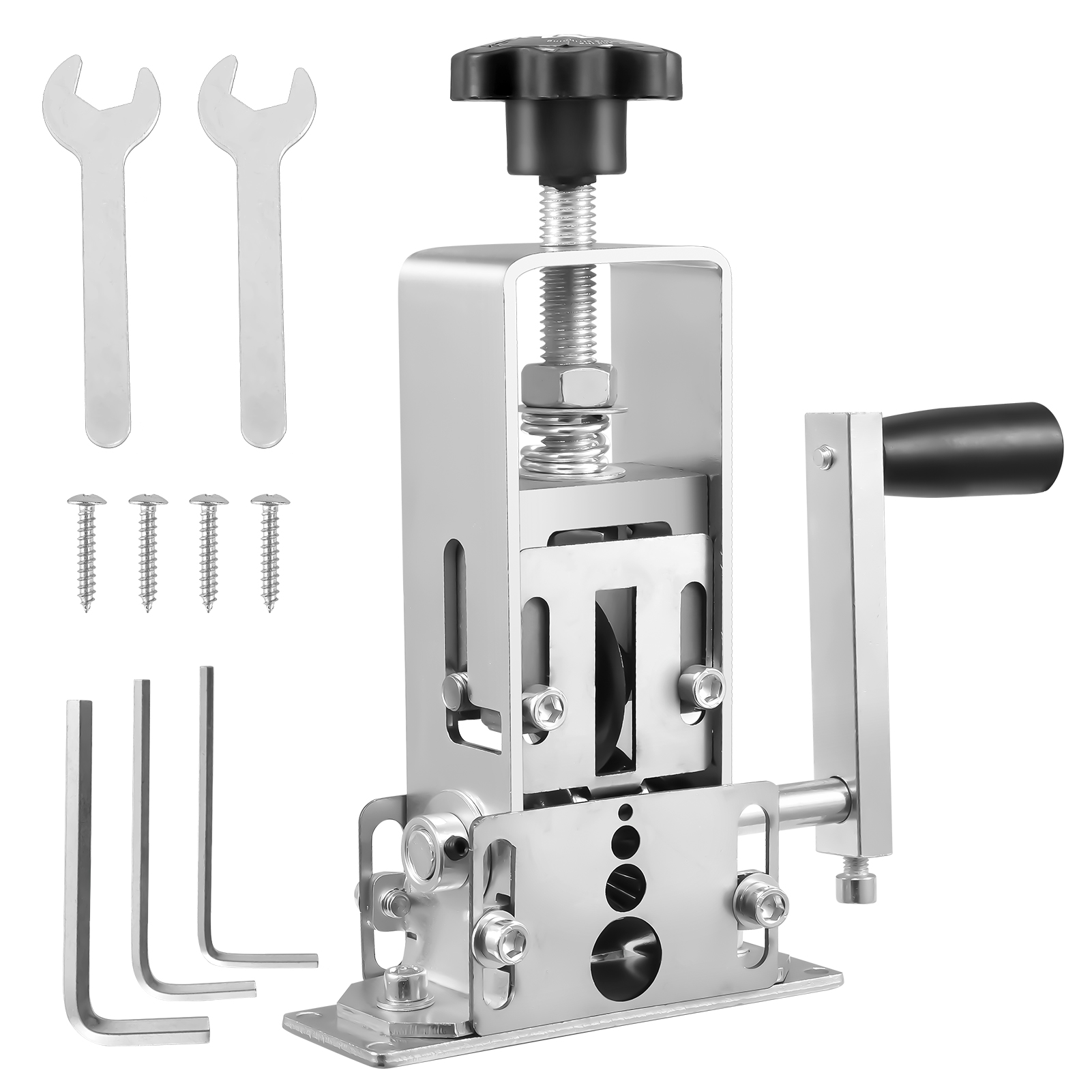 Power Tools Hand Tools - เครื่องปอกสายไฟแบบพกพา เครื่องมือปอกสายไฟแบบแมนนวล 1-25 มม. เครื่องปอกสายไฟฟ้าพร้อมมือหมุนและสว่านไฟฟ้า