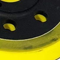 Power Tools Yellow And Black - แผ่นขัดสีเหลืองดำขนาด 5 นิ้ว 8 รู สำหรับเครื่องขัด