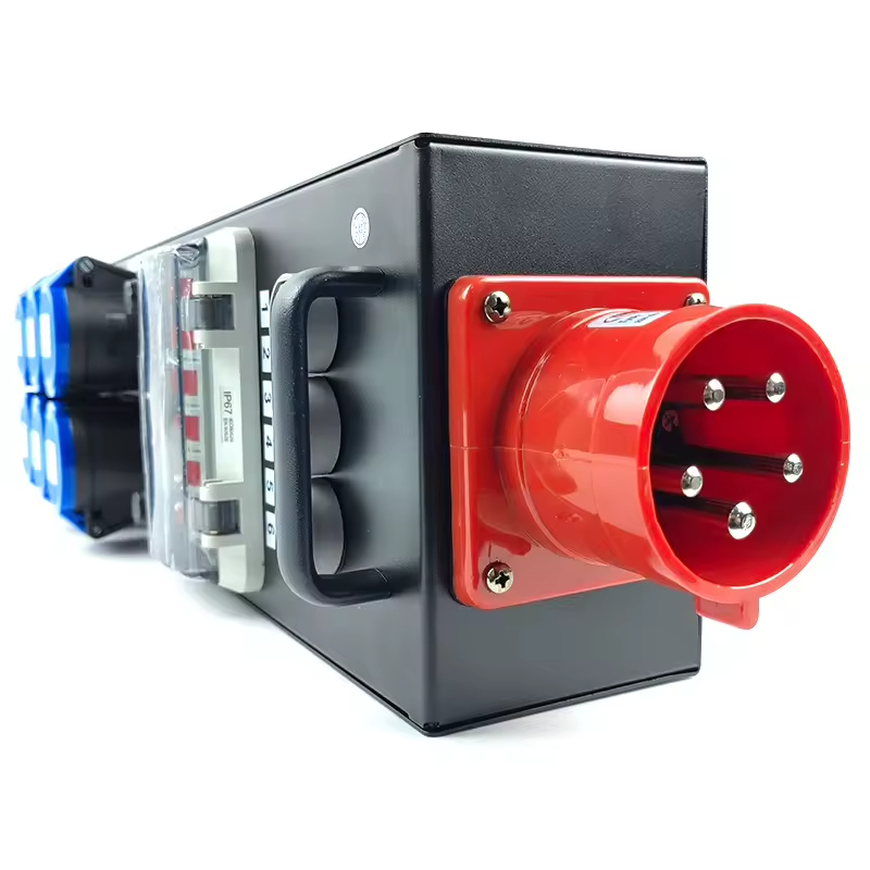 Power Tools Distributor - กล่องจ่ายไฟแบบพกพา 6 ช่อง ABCCABLS, 63A 5Pin