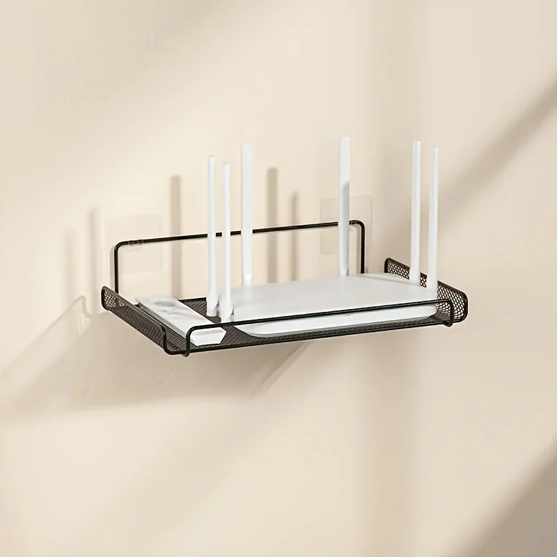 Power Tools Holder - ชั้นวางเราเตอร์สแตนเลสแบบไม่ต้องเจาะ ติดผนังสำหรับจัดเก็บเราเตอร์ WiFi อุปกรณ์ตกแต่งบ้าน ห้องน้ำ ห้องครัว