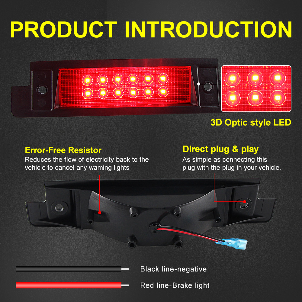 ไฟเบรค LED ติดสูง1ชิ้นไฟเบรกท้ - Power Tools World บทวิจารณ์และราคา
