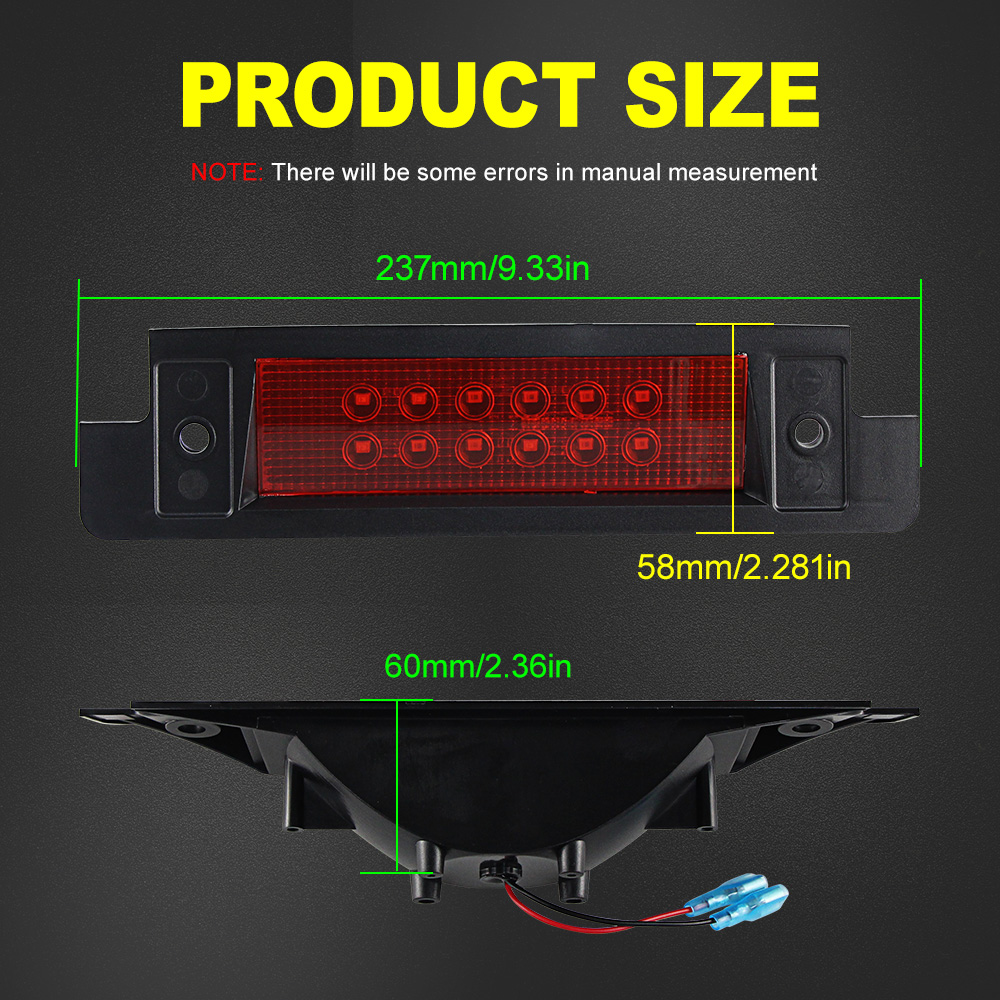 ไฟเบรค LED ติดสูง1ชิ้นไฟเบรกท้ - Power Tools World บทวิจารณ์และราคา