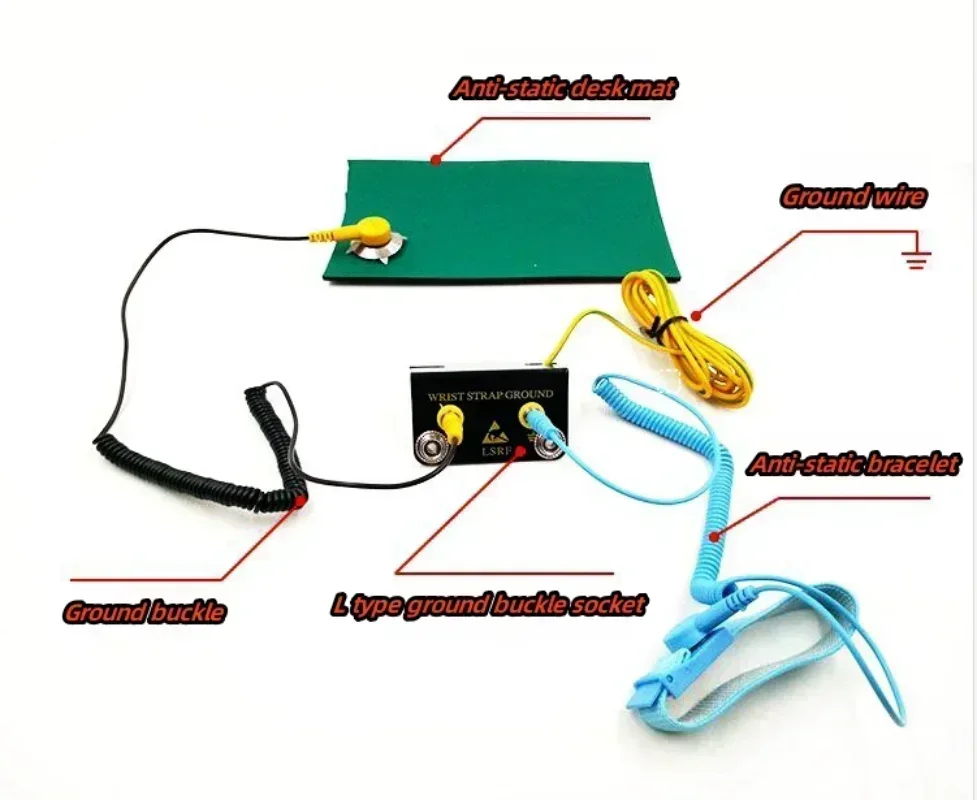 1 PC ESD GROUND Wire Anti-Stat - Power Tools Yellow And Black บทวิจารณ์และราคา