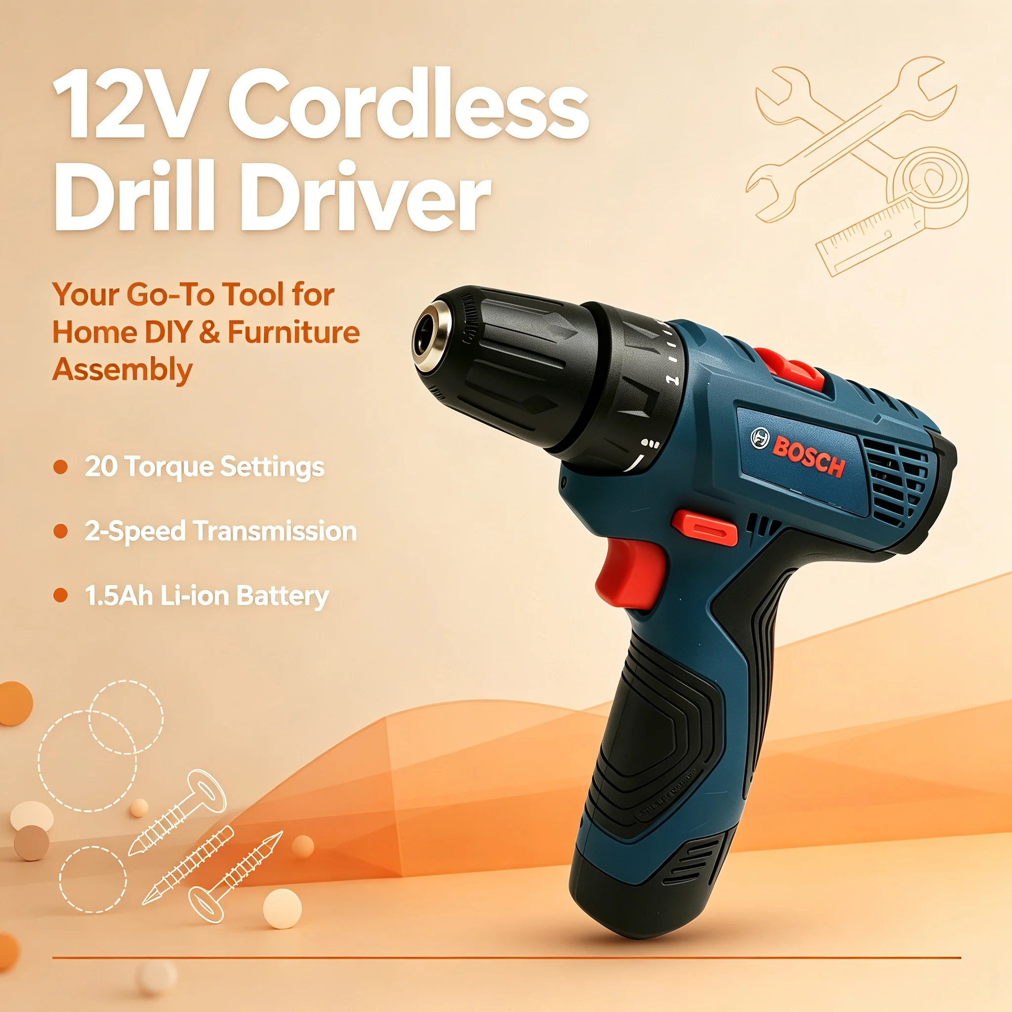 สว่านมัลติฟังก์ชัน Bosch GSR12 - Power Tools Hand Tools บทวิจารณ์และราคา