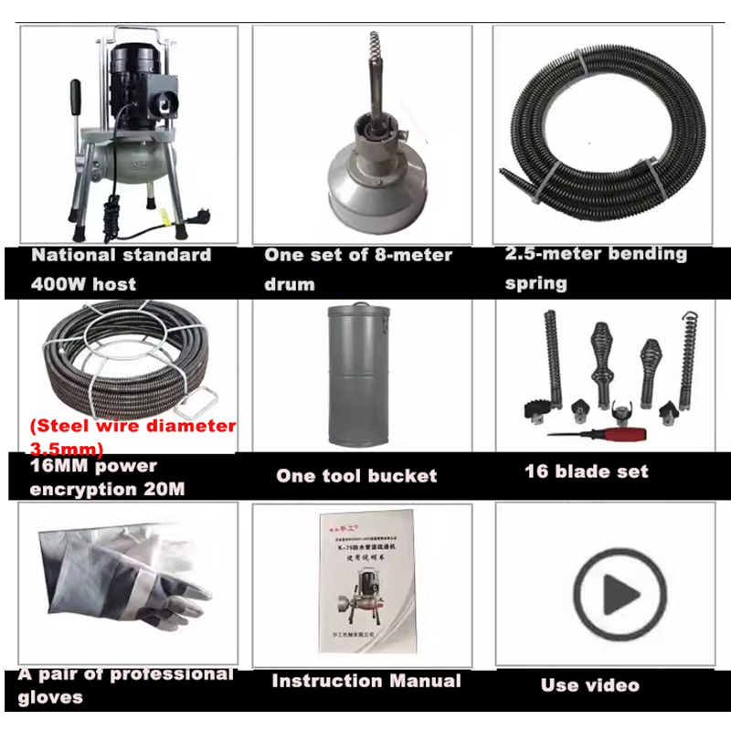 เครื่องมือขจัดสิ่งอุดตันในท่อไ - Power Tools Types บทวิจารณ์และราคา