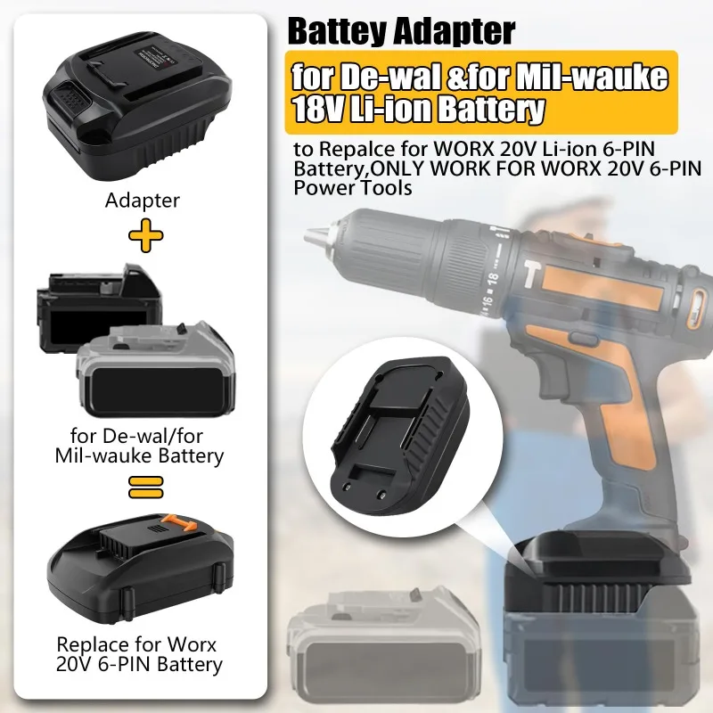 อะแดปเตอร์แบตเตอรี่ DM20WORX6  - Dewalt Power Tools Xr บทวิจารณ์และราคา