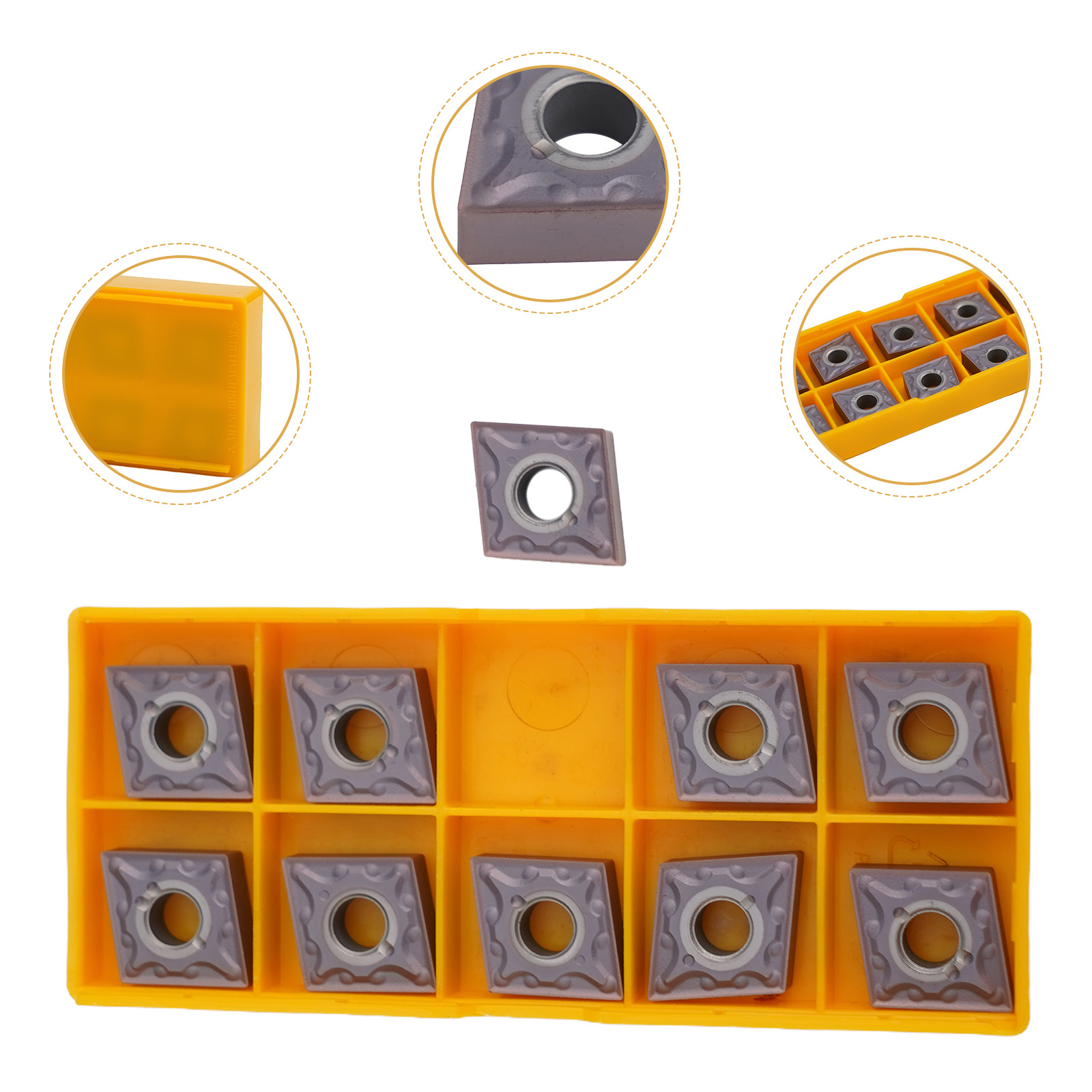 เม็ดมีดคาร์ไบด์ใหม่สำหรับงานกล - Power Tools Yellow And Black บทวิจารณ์และราคา